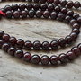 Granat 4 mm, sirag 38 cm (86 buc)