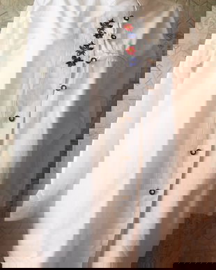 camasa alba bumbac cu broderie ,Landhouse mode - Natural Life  , 42