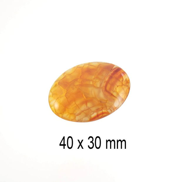 Cabochon Agata Crackle, 40 x 30 mm, A-260