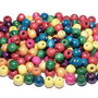 Margele din lemn, 10 mm, mixte