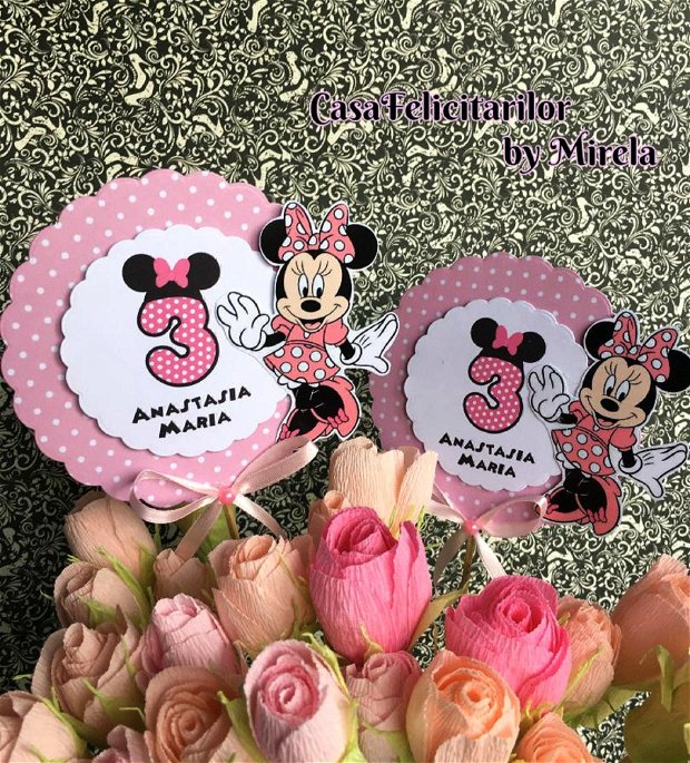 Toppere Minnie mouse personalizate