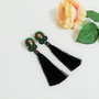 Cercei soutache Smarald