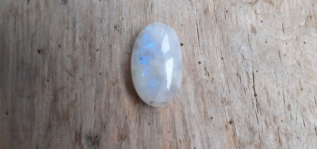 Cabochon piatra lunii rainbow, 23x14x6-7 mm