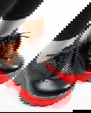 Pantofi Casual Flower Rosii