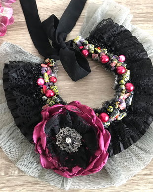 Colier statement '' Flower "
