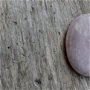 Cabochon cuart roz, 40x30 mm