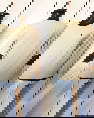 POLO By RALPH LAUREN PULOVER LANA NATURE COTIERE PIELE