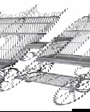 Candy bar din fier forjat antik grey