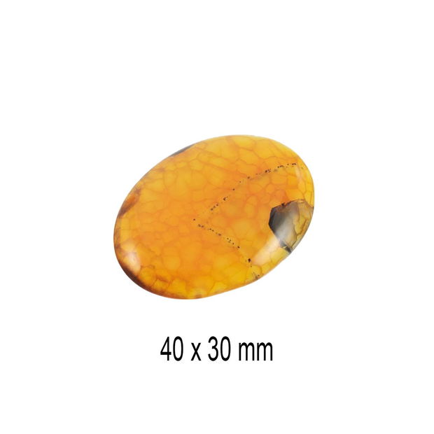 Cabochon Agata Crackle, 40 x 30 mm, A-261