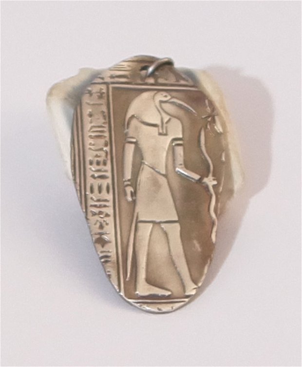 Pandantiv unisex din argint - Thoth, zeul egiptean al intelepciunii