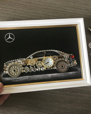 Tablou masina model Mercedes Benz M 496, Cadouri originale pentru barbati, Cadouri zile de nastere