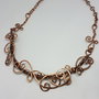 Colier din cupru , colier handmade.