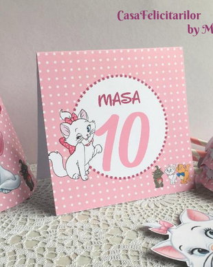 Numar de masa botez Pisicuta marie