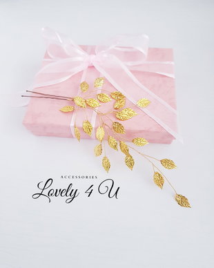 LORIS - accesoriu cu frunze aurii