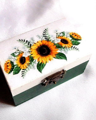 Cutie din lemn decorata 38759