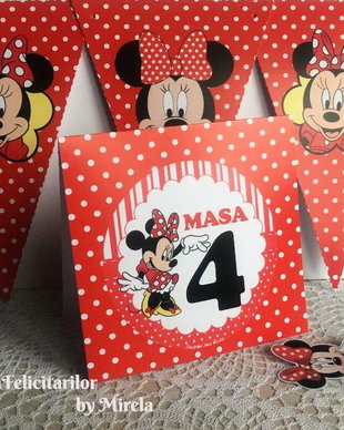 Numar de masa Minnie mouse