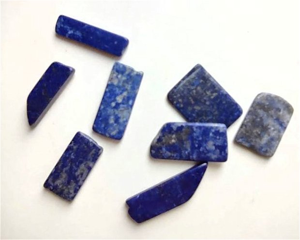 Lot Lapis Lazuli  - cazaturi de la prelucrare - 8 buc - S21207