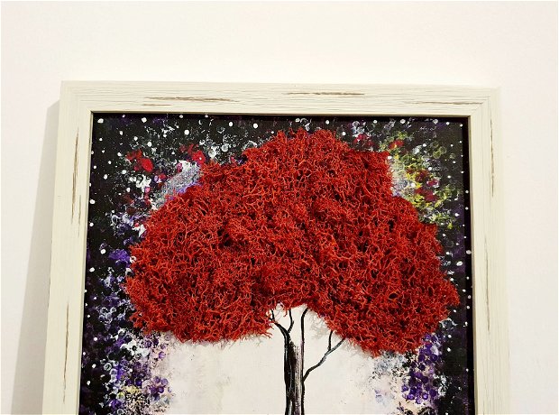 Tablou canvas cu licheni stabilizati - Copacul vietii