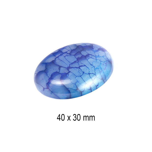 Cabochon Agata Crackle, 40 x 30 mm, A-264