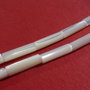 Tub din sidef natural alb aprox 13.5-14x3.8-4 mm