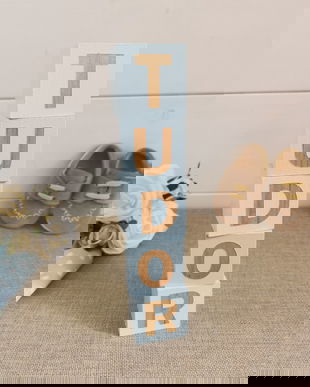 Cub din lemn personalizat cu nume | Cub decorativ pentru copii | Decoratiuni personalizate
