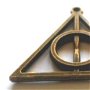 Charm triunghi cu cerc interior bronz