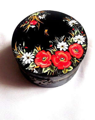Cutie din lemn, de forma rotunda 38757