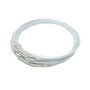 Baza colier otel siliconat alb 45cm DVLAK-T 033