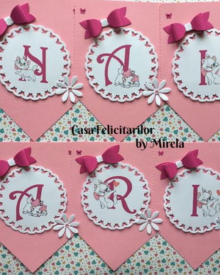 Ghirlanda Pisicuta Marie/ Banner Pisicuta Marie/ Stegulete Pisicuta Marie