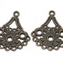Candelabru din aliaj metalic, bronz, 33x28 mm