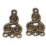 Candelabru din aliaj metalic, bronz, 21x13 mm