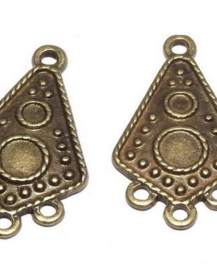 Candelabru din aliaj metalic, bronz, 29.5x18 mm