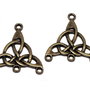 Link din aliaj metalic, bronz, 28.5x25 mm