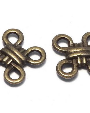 Link din aliaj metalic, bronz, 12 mm
