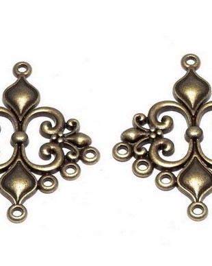 Candelabru, bronz, 36x20 mm