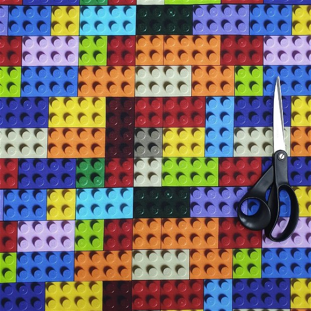 !imediat!Jerse buclat (french terry) - 55x180cm - elastic, Lego