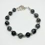Bratara obsidian fulg de nea