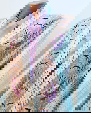 Cardigan cu model violet