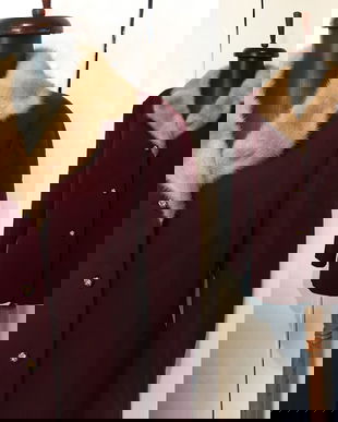 SACOU STOFA LANA VISINA GULER BLANA NATURALA NURCA