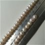 Perle buton, albe, 5x7mm - 1 buc