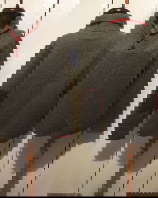 MARC O`POLO PULOVER LANA GRI COTIERE SI GULER INALT