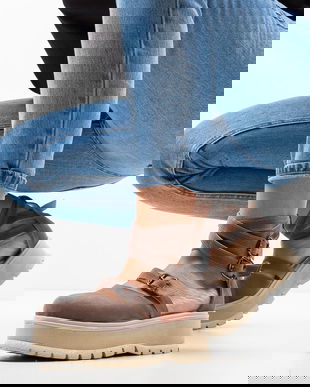 Pantofi Casual Deluxema Khaki