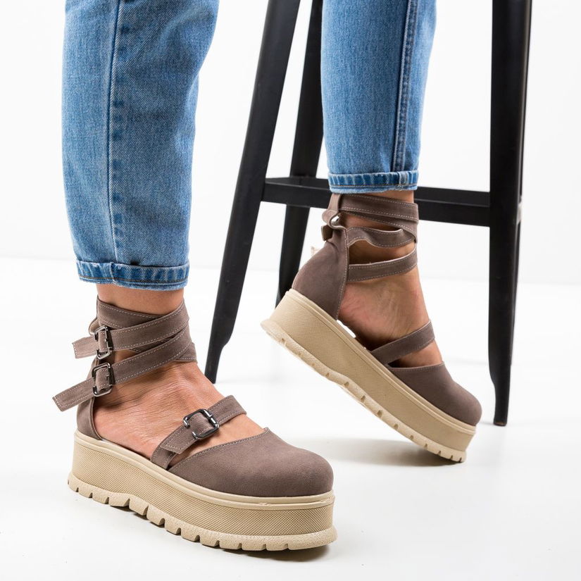 Pantofi Casual Deluxema Khaki