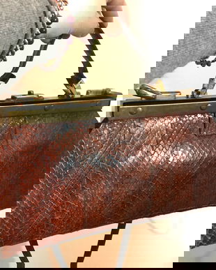 Geanta piele de reptila