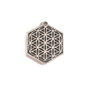 Pandantiv floarea vietii, hexagon 30x25x2mm  SALAK-T 154
