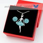 Set Swarovski / Balerina / Dansatoare / Argint 925