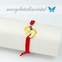 Bratara reglabila  Picioruse Bebe / Talpite bebe / Argint 925 placat cu aur