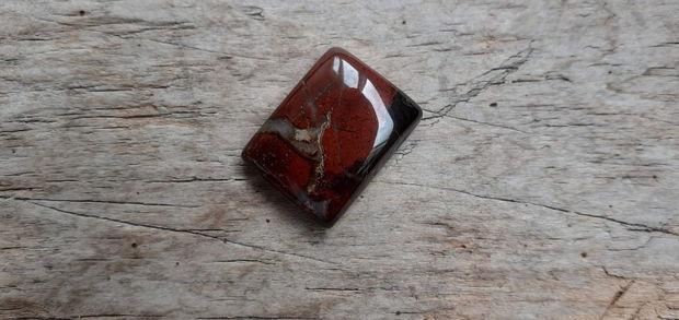 Cabochon jasp breciat, 21x16 mm