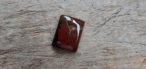 Cabochon jasp breciat, 21x16 mm