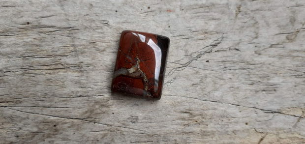 Cabochon jasp breciat, 21x16 mm